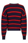 Neo Noir - Strik - Natalie Stripe Knit Blouse - Navy