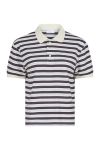 Neo Noir - T-shirt - Beta Stripe Polo Tee - Brown
