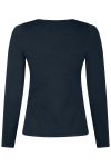 Neo Noir - Cardigan - Teller Knit Blouse - Dark Navy