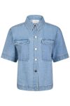 Neo Noir -Skjorte - Tiki Denim Shirt - Smoke Blue