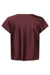 Neo Noir - Top - Annabeth Heavy Steen Tee - Burgundy