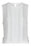 Neo Noir - Top - Aza Crochet Knit Top - Off White