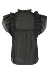 Neo Noir - Top - Jayla Bedazzled Top - Black