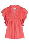 Neo Noir - Top - Jayla S Voile Top - Coral