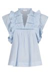 Neo Noir - Top - Jayla S Voile Top - Light Blue