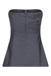 Neo Noir - Top - Leafie Melange Top - Dark Grey