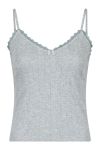 Neo Noir - Top - Lindsay Pointelle Top - Light grey
