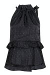 Neo Noir - Top - Margy Bedazzled Top - Black