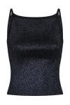 Neo Noir - Top - Marta Glitter Knit Top - Black