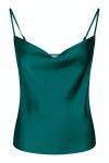 Neo Noir - Top - Ratna Heavy Sateen Top - Dark green