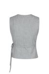 Neo Noir - Top - Samara Wrap Waistcoat  - Grey melange
