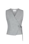 Neo Noir - Top - Samara Wrap Waistcoat  - Grey melange