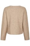 Neo Noir - Cardigan - Vilja Knit Cardigan - Sand Melange