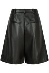 Neo Noir - Shorts - Nika Bermuda PU Shorts - Black