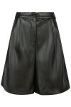 Neo Noir - Shorts - Nika Bermuda PU Shorts - Black