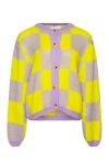 Noella - Cardigan - Kiana Knit Cardigan - Lilac/Yellow Mix