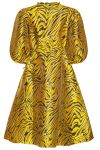 Noella - Kjole - Jessa Wrap Dress - Black/Yellow Mix