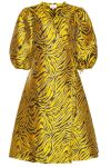 Noella - Kjole - Jessa Wrap Dress - Black/Yellow Mix