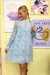 Noella - Kjole - Mae Short Dress - Blurry Blue