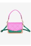 Noella - Taske - Blanca Bag Medium - Camel/Fuschia/Green Metalic