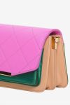 Noella - Taske - Blanca Bag Medium - Camel/Fuschia/Green Metalic