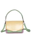 Noella - Taske - Blanca Multi Compartment Bag - Yellow Croco/Mint/Purple Mix