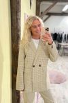 Noella - Blazer - Mille Oversize Blazer - Camel Checks