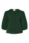 Noella - Bluse - Felicia Blouse - Black/green Check