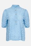 Noella - Bluse - Wakka Blouse Broderi Anglaise - Skyblue