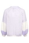 Noella - Cardigan - Liana Knit Cardigan - Lavender/White