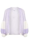 Noella - Cardigan - Liana Knit Cardigan - Lavender/White