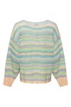 Noella - Cardigan - Pool Knit Cardigan - Blue/Green Mix