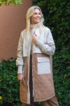 Noella - Jakke - Etta Pile Coat - Camel/Sand Mix