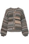 Noella - Cardigan - Kae Knit Cardigan - Light Grey Mix