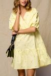 Noella - Kjole - Asia Dress - Pale Yellow/Flower