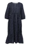 Noella - Kjole - Fabiola Dress Seersucker - Navy/Lilac Flower