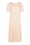 Noella - Kjole - Lipe V-neck SS Linen - Rose
