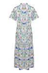 Noella - Kjole - Lipe Long Dress S/S - Green/Lavender Mix