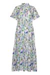 Noella - Kjole - Lipe Long Dress S/S - Green/Lavender Mix