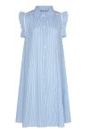 Noella - Kjole - Senza Dress Cotton Poplin - Blue/White Stripe
