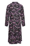 Noella - Kjole - Tallulah Lipe Dress - Black/Lilac Flower