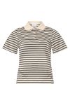 Noella - T-shirt - Leyna Polo Top - Sugar Grey Stripe