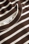 Noella - Bluse - N-Maple LS T-Shirt - Eton Brown Ivory Stripe