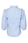 Noella - Skjorte - Celeste Shirt Cotton Poplin - Blue/White Stripe