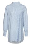 Noella - Skjorte - Shelly Shirt Cotton Poplin - Lightblue / Blue Stripes