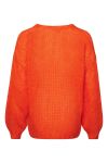Noella - Strik - Delta Knit Sweater - Bright Orange