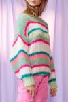 Noella - Strik - Ella Knit Sweater - Green/Pink/White Mix 