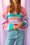 Noella - Strik - Ella Knit Sweater - Rose/Blue/Lilac Mix 