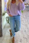 Noella - Strik - Fora Knit V-neck Sweater - Pale Lavender