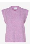 Noella - Vest - Frenchie Knit Vest - Lilac Melange